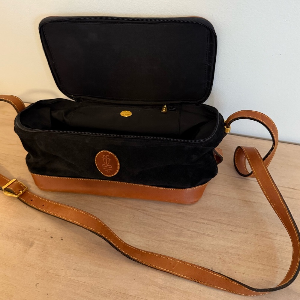 VINTAGE LLADRO suede/leather bag